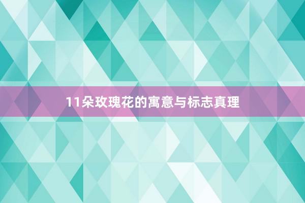 11朵玫瑰花的寓意与标志真理